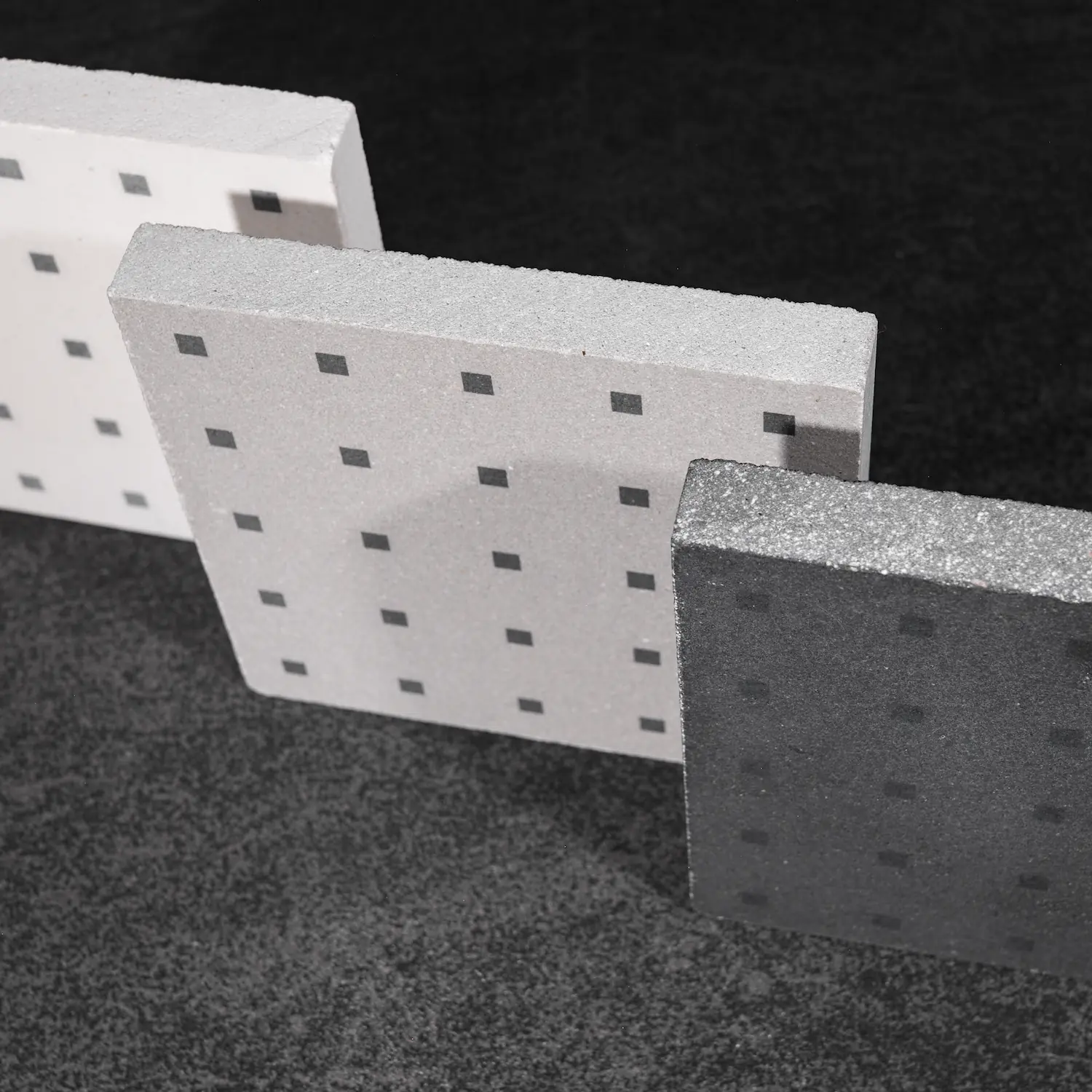 Technische Evolution durchgefärbt Texturdetail der durchgefärbten Dgeum-Fliesen, die technische Evolution der herkömmlichen Keramik