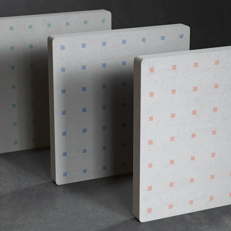 Draufsicht auf drei Fliesen der Kollektion Époque