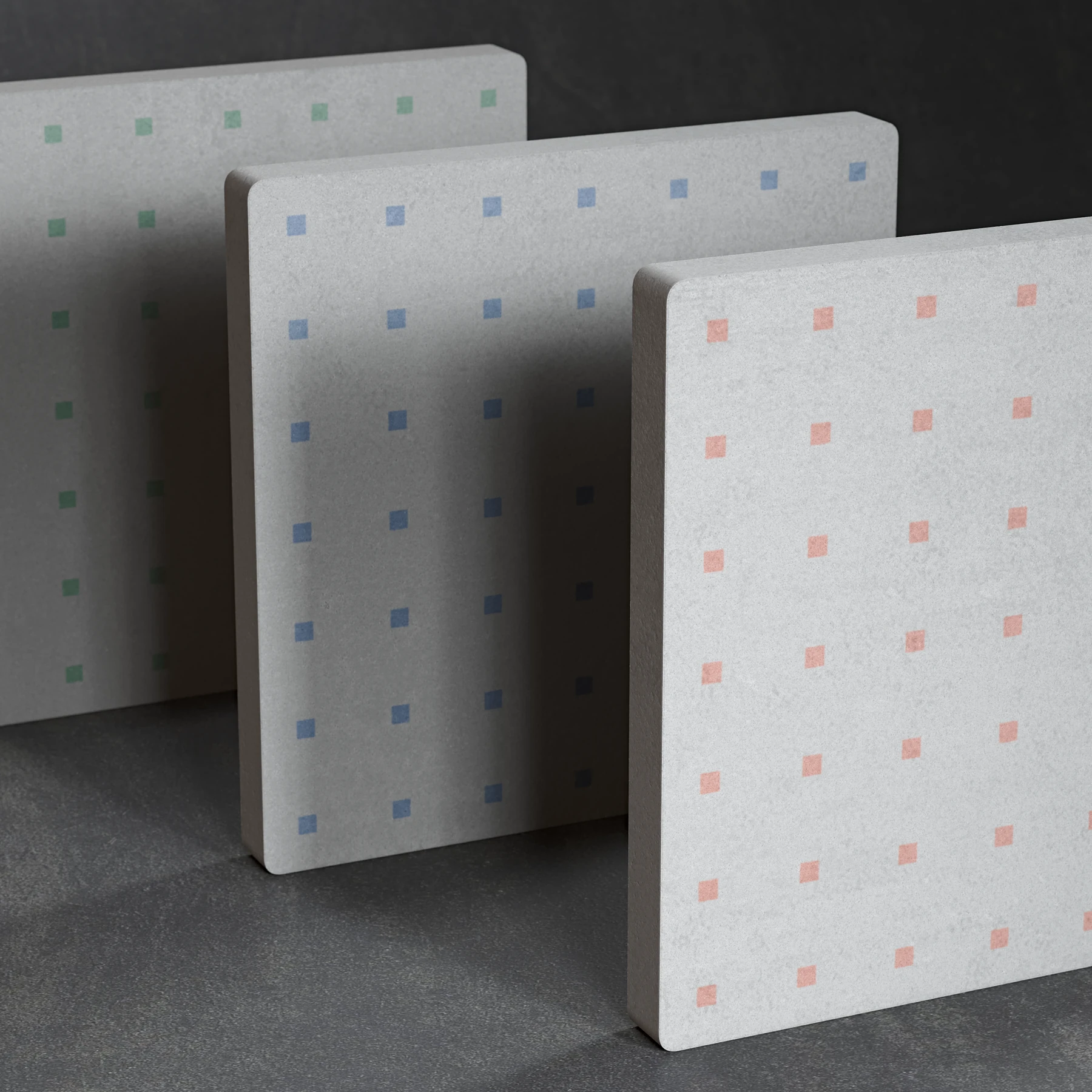 Kollektion Époque: Fliesen mit Punktmuster, inspiriert von Beton