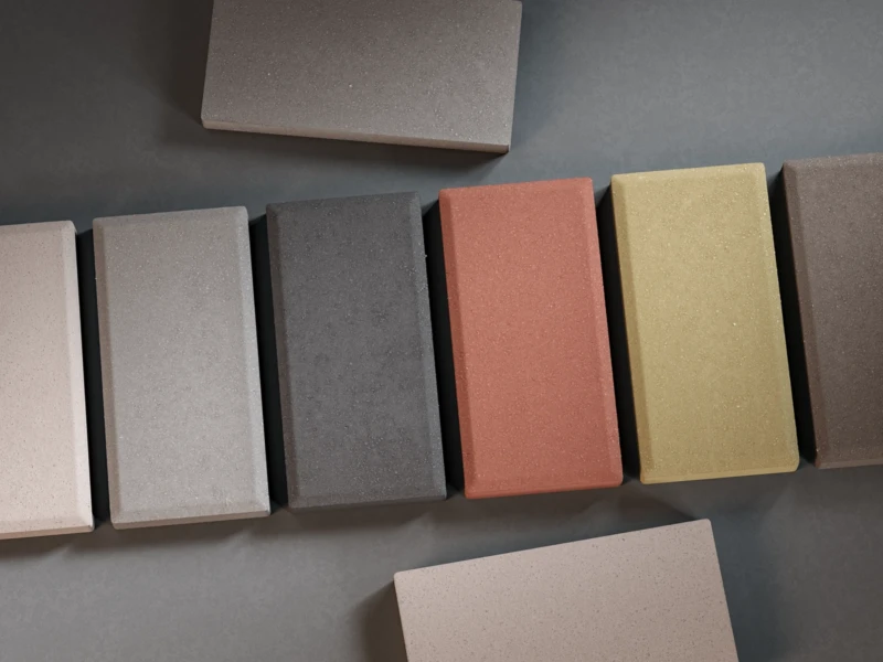 Detailansicht mehrerer Fliesen der Kollektion Paviblock