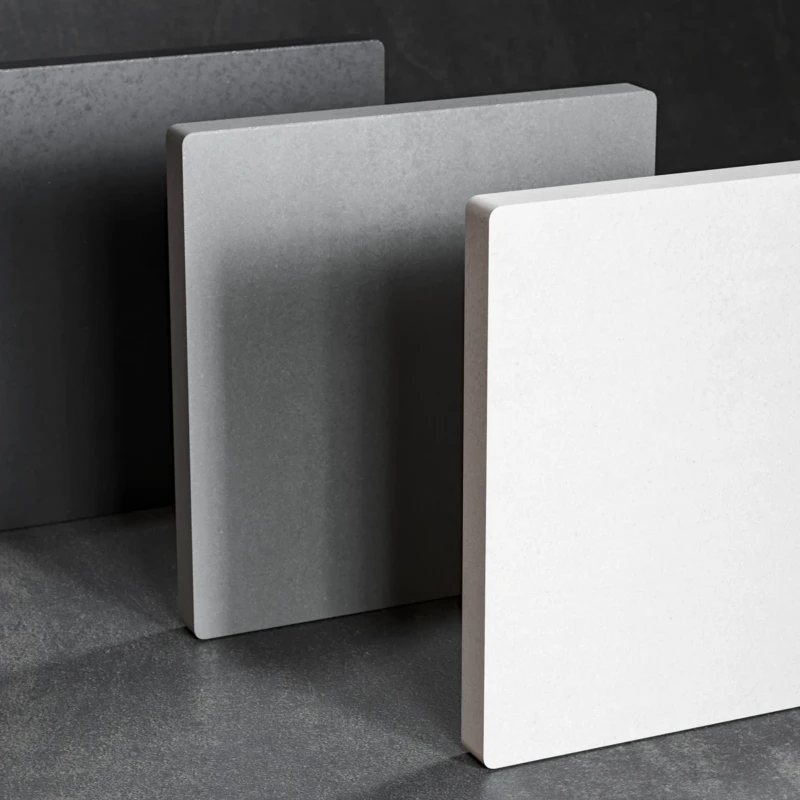 Draufsicht auf drei Fliesen der Kollektion Urban