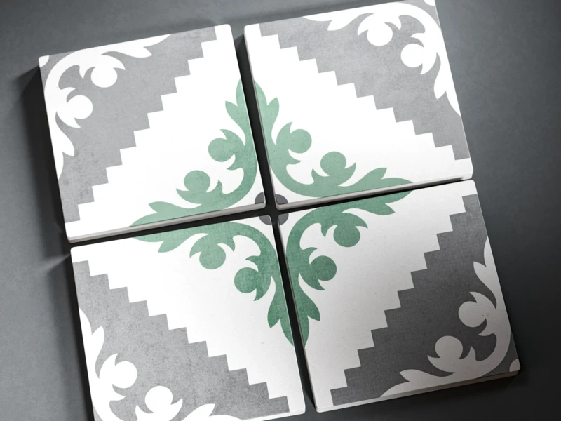 Detailansicht mehrerer Fliesen der Kollektion Verso